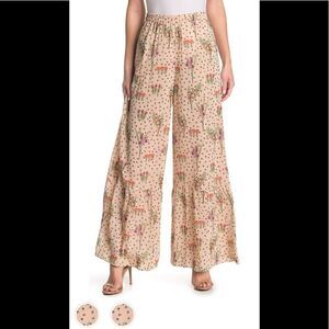 Authentic Women’s  Red Valentino silk blend wide leg pants size EU 40, NWT
